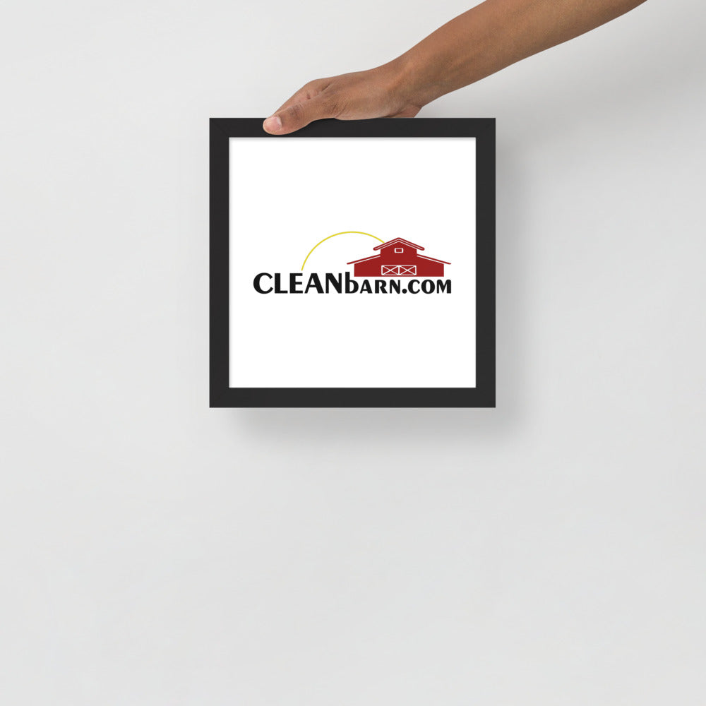 Framed photo paper poster