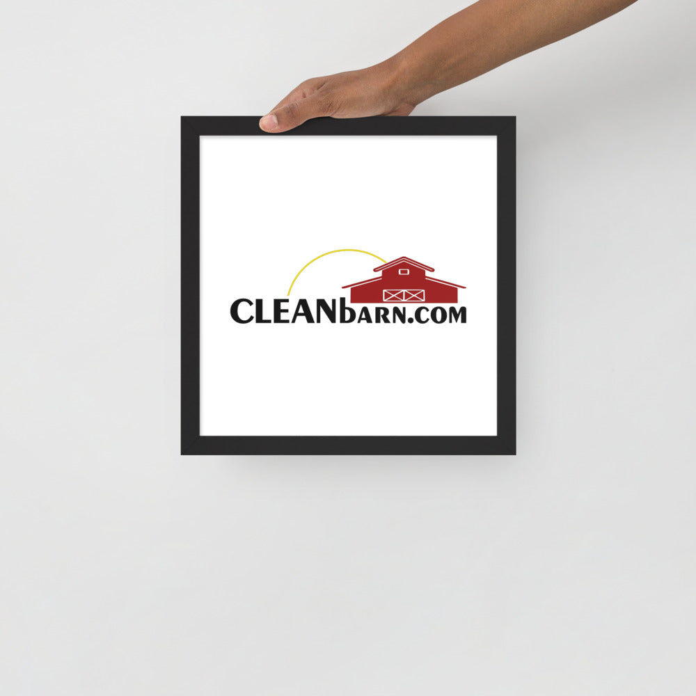 Framed photo paper poster